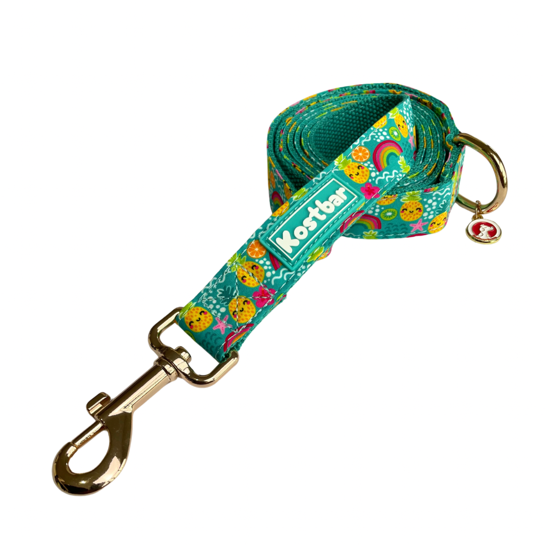 Pineapple Bliss Cotton Fabric Leash