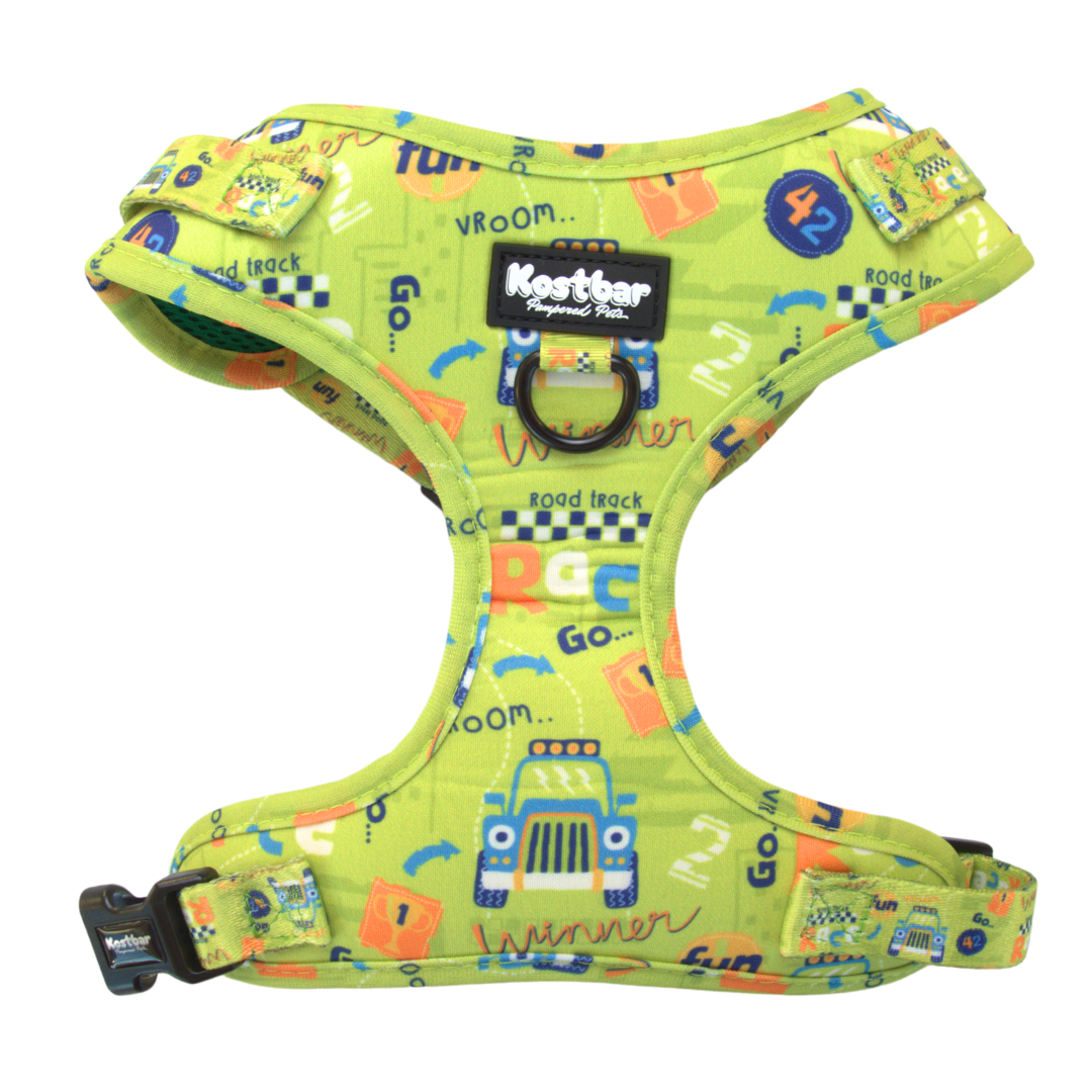 Speed Racer harness & leash bundle, perfect for active dogs - Kostbar Pet Club
